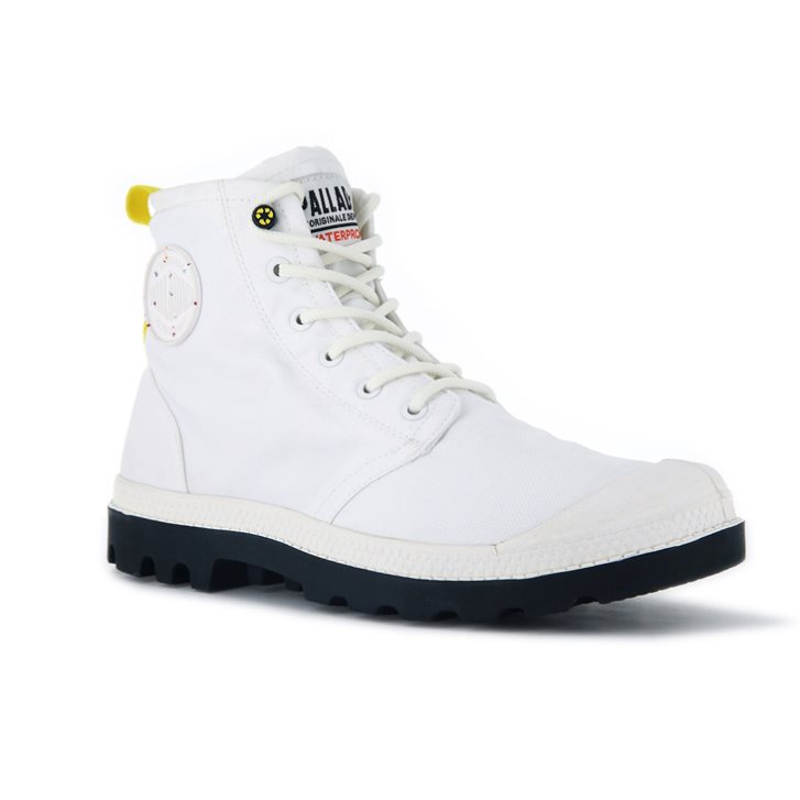 Palladium Pampa Recycle Waterproof+ 2 Men's Boots White | UK M495-DPY